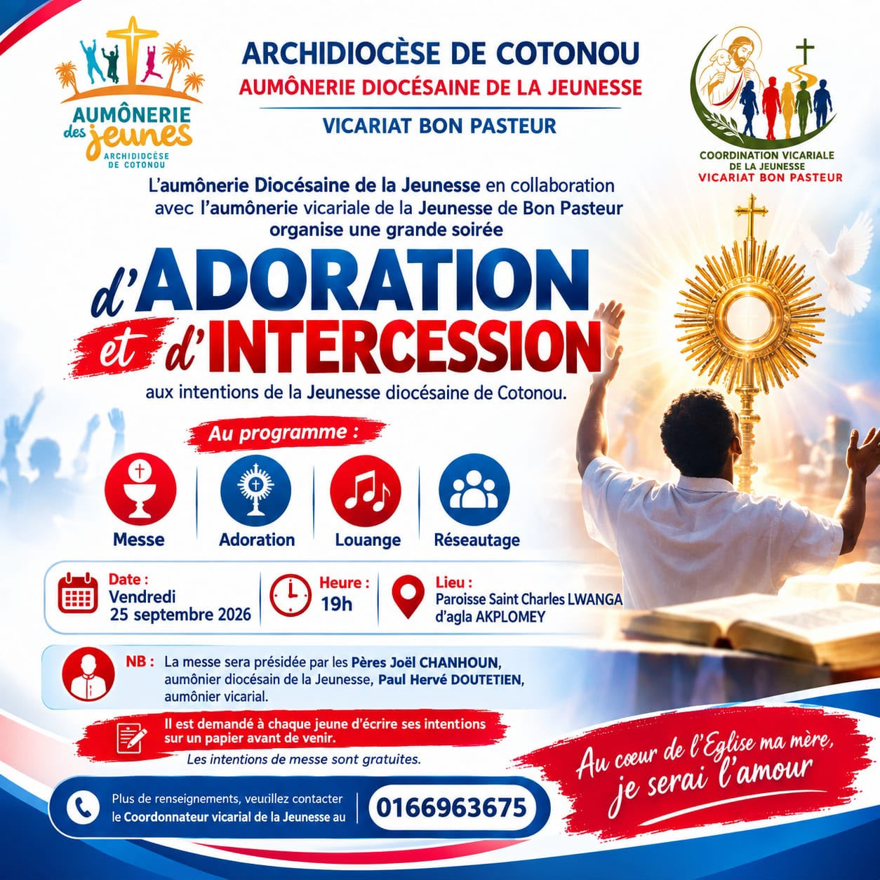 Affiche de l’événement Soirée d’adoration et d’intercession